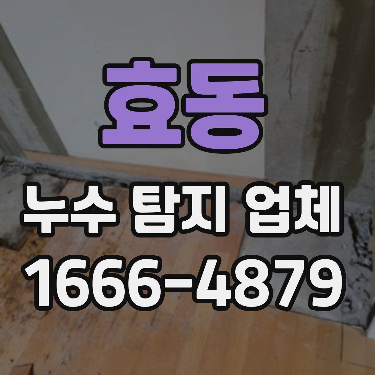 효동 누수 탐지 업체