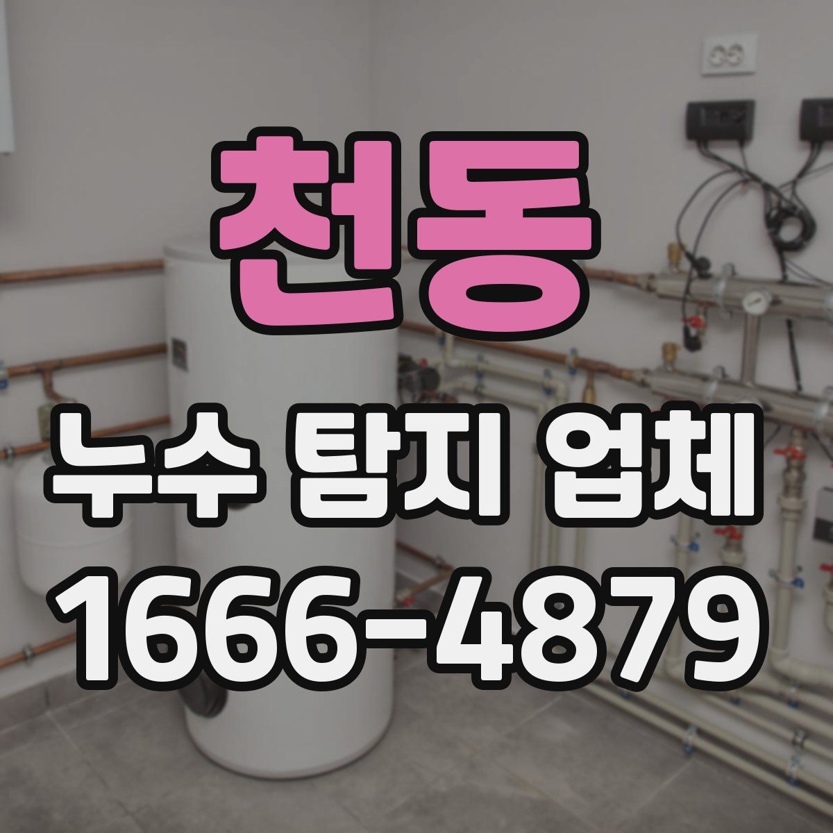 천동 누수 탐지 업체