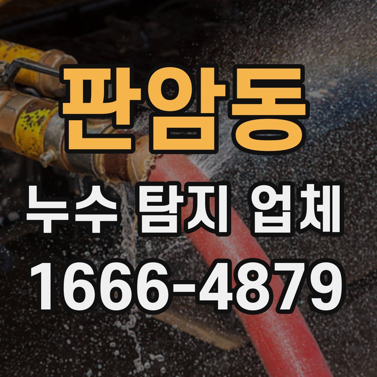 판암동 누수 탐지 업체