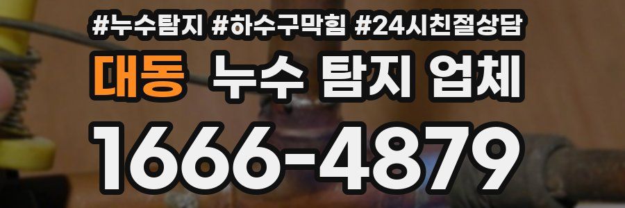 대동 누수 탐지 업체