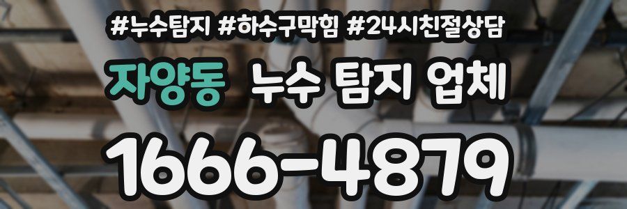자양동 누수 탐지 업체