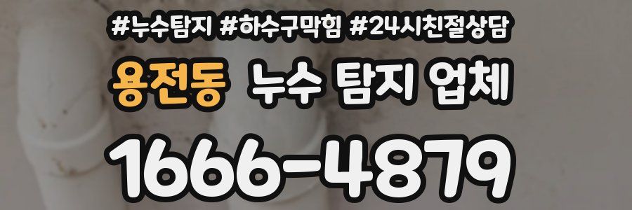 용전동 누수 탐지 업체