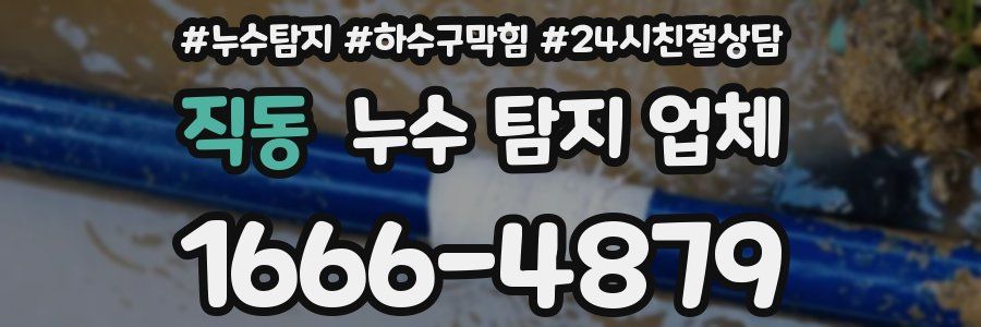직동 누수 탐지 업체