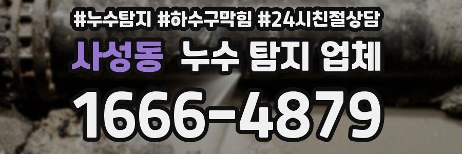 사성동 누수 탐지 업체
