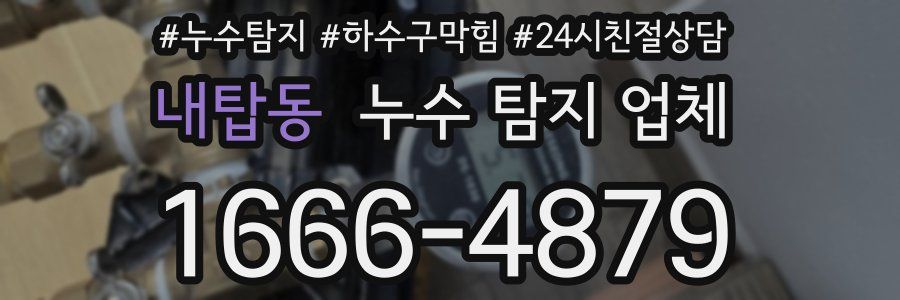 내탑동 누수 탐지 업체