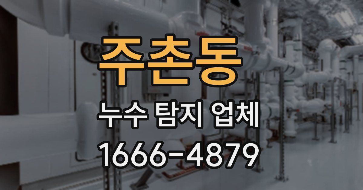 주촌동 누수 탐지 업체