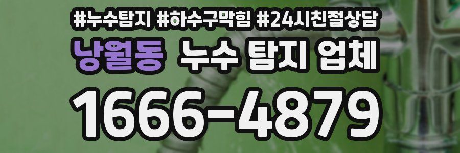 낭월동 누수 탐지 업체