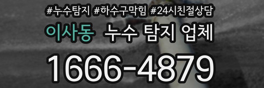 이사동 누수 탐지 업체