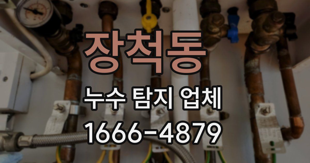 장척동 누수 탐지 업체