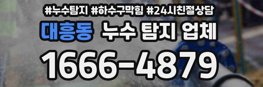 대흥동 누수 탐지 업체