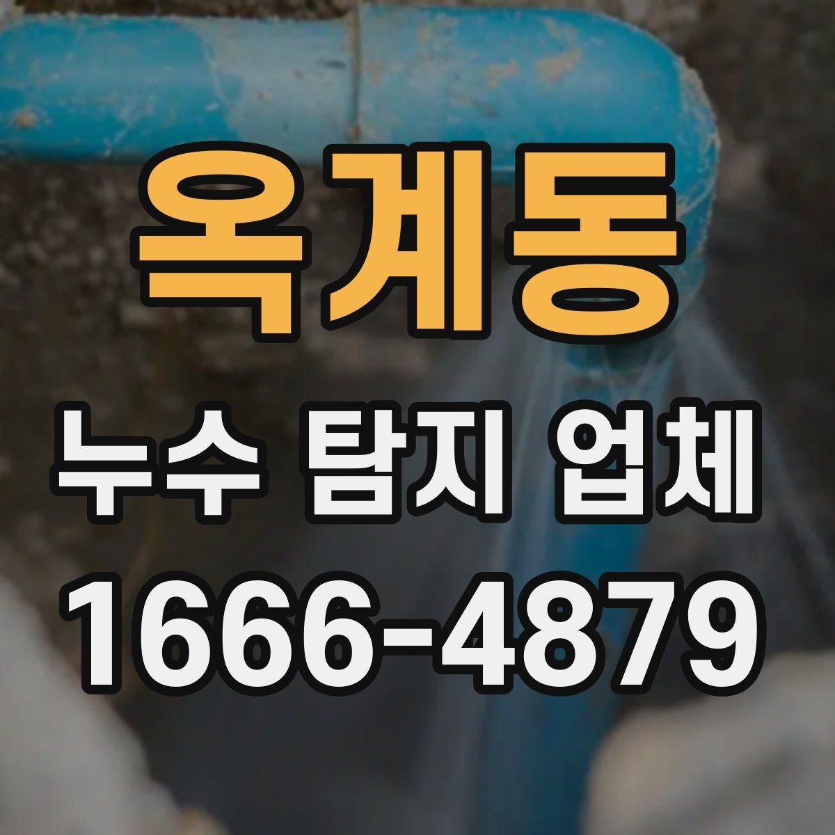 옥계동 누수 탐지 업체