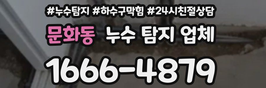 문화동 누수 탐지 업체