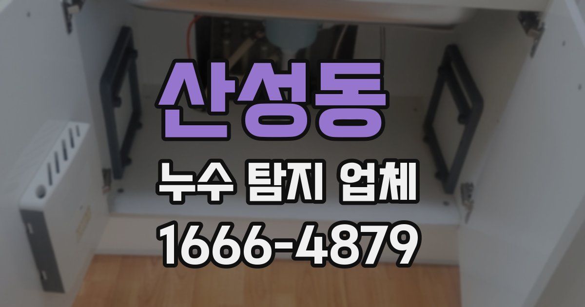 산성동 누수 탐지 업체