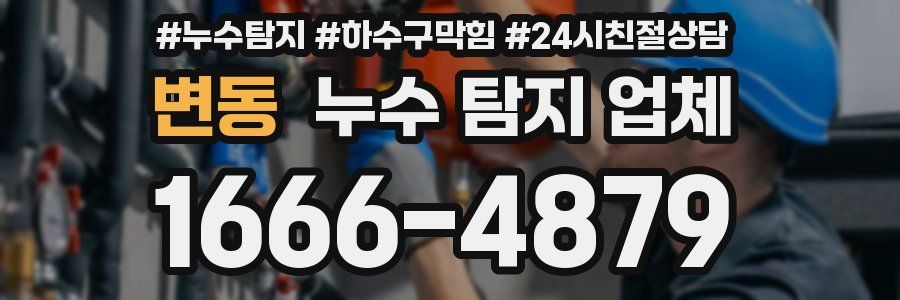 변동 누수 탐지 업체