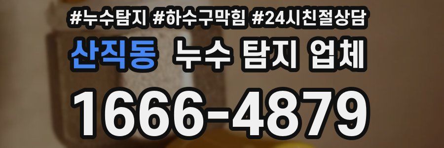 산직동 누수 탐지 업체