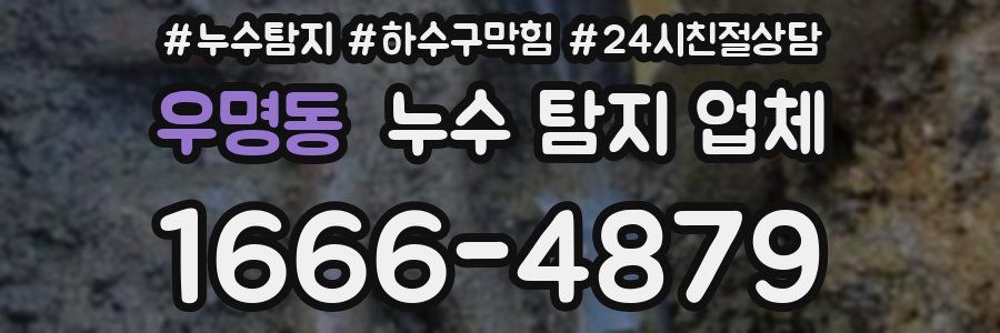 우명동 누수 탐지 업체