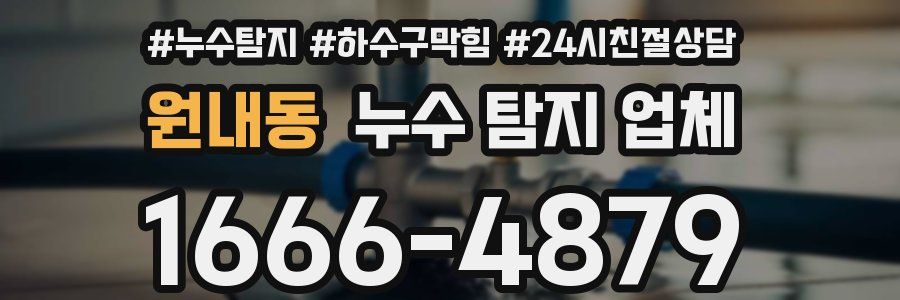 원내동 누수 탐지 업체