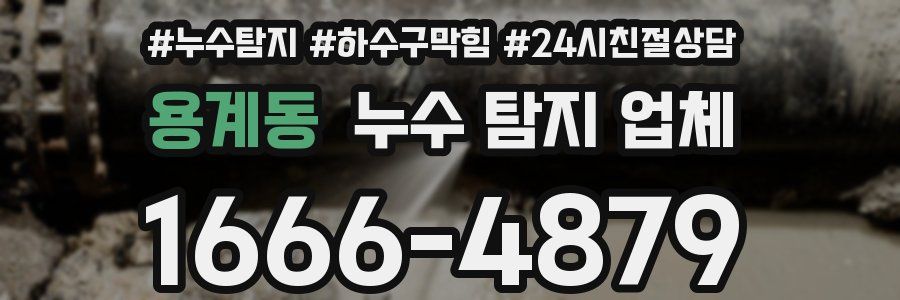 용계동 누수 탐지 업체