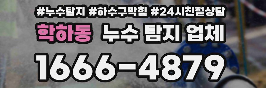 학하동 누수 탐지 업체