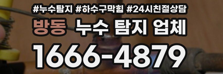 방동 누수 탐지 업체