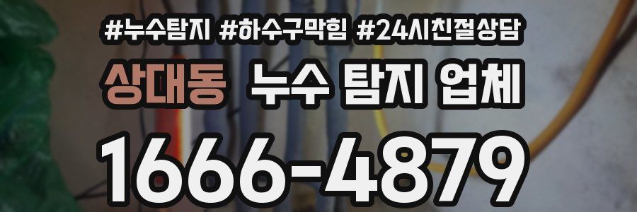 상대동 누수 탐지 업체