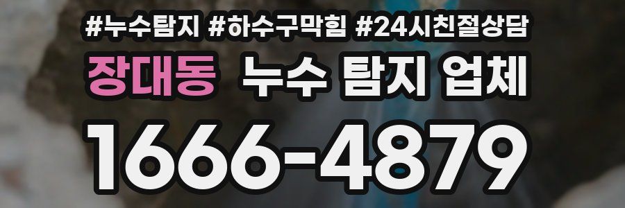 장대동 누수 탐지 업체