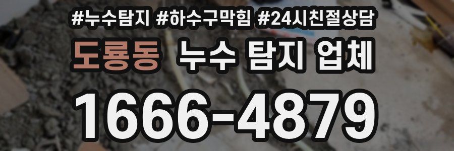 도룡동 누수 탐지 업체