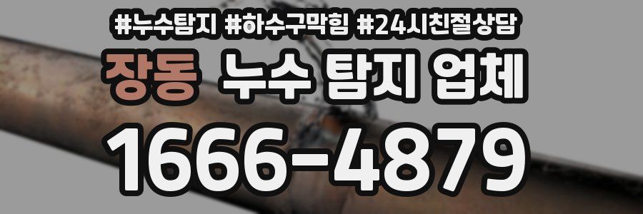 장동 누수 탐지 업체
