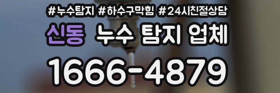 신동 누수 탐지 업체