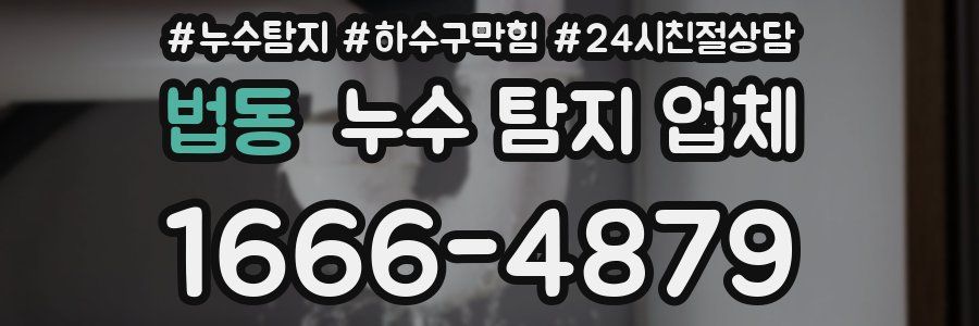 법동 누수 탐지 업체