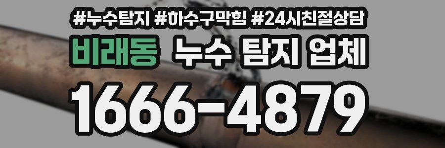 비래동 누수 탐지 업체