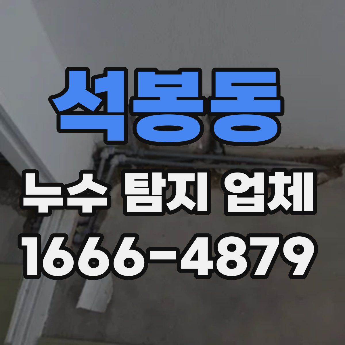 석봉동 누수 탐지 업체