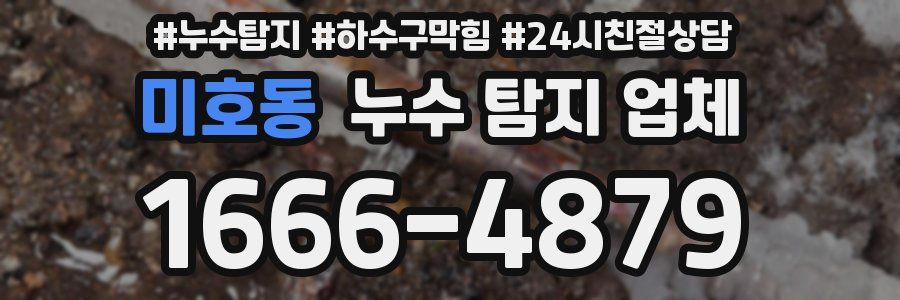 미호동 누수 탐지 업체