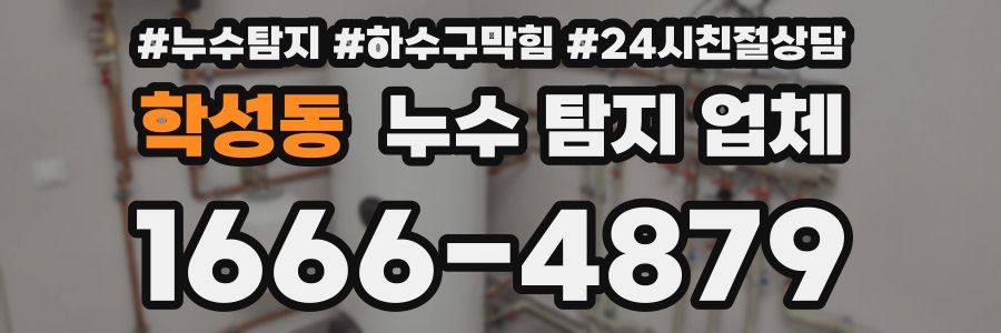 학성동 누수 탐지 업체