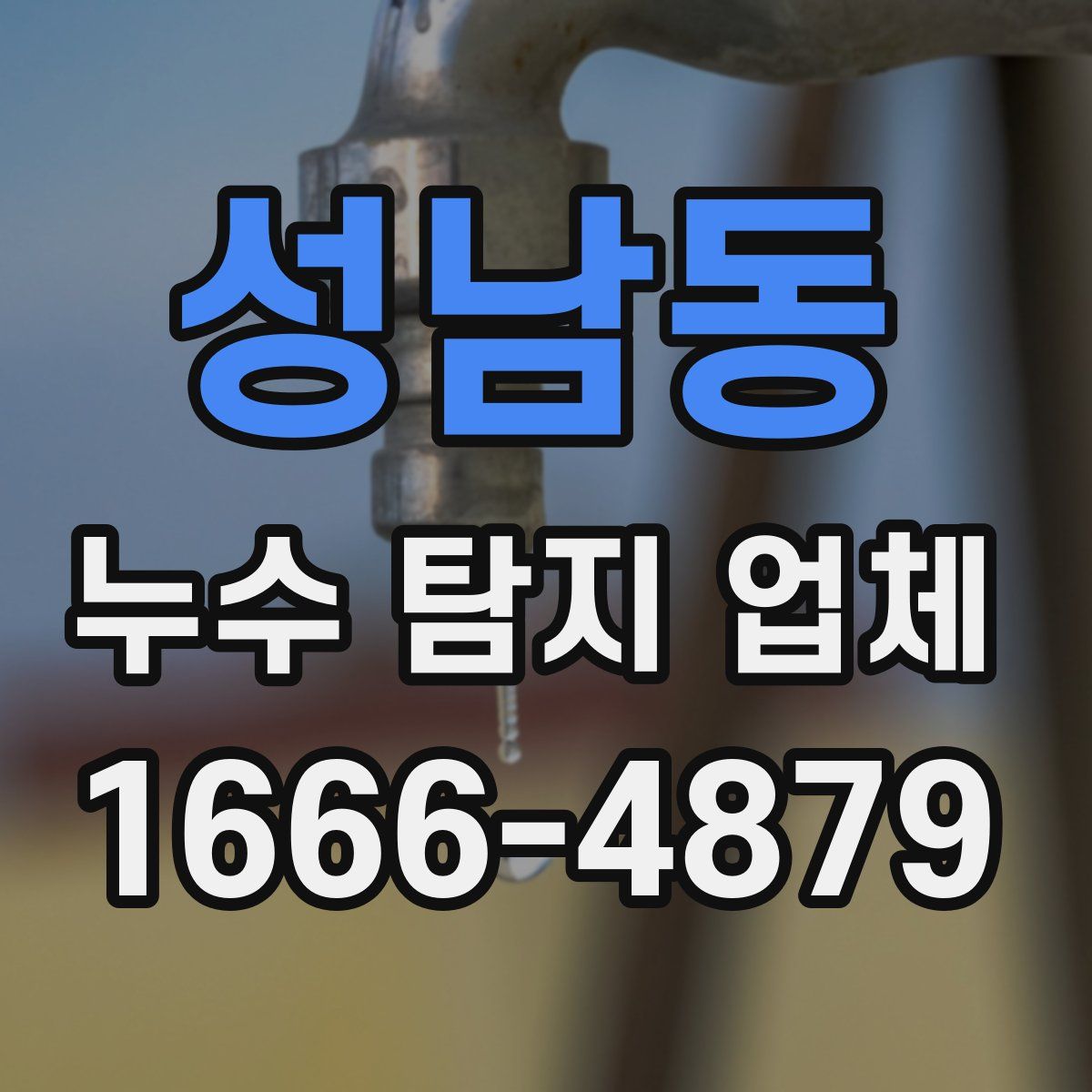 성남동 누수 탐지 업체