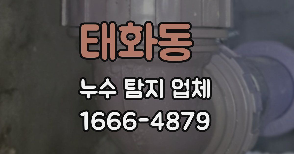태화동 누수 탐지 업체