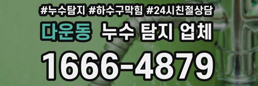 다운동 누수 탐지 업체