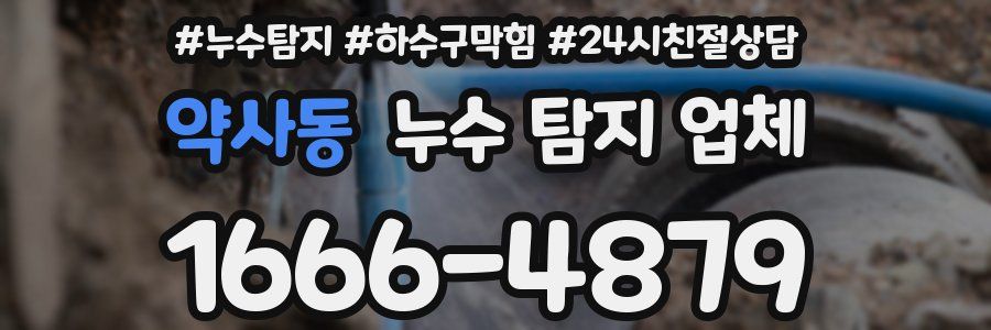 약사동 누수 탐지 업체