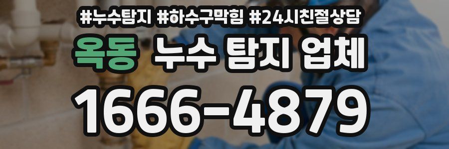 옥동 누수 탐지 업체