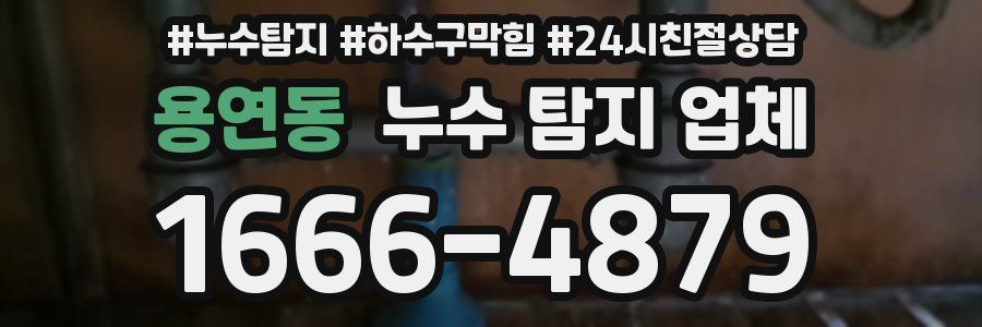 용연동 누수 탐지 업체