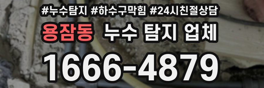 용잠동 누수 탐지 업체