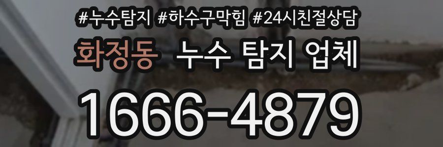 화정동 누수 탐지 업체
