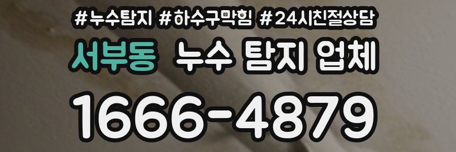 서부동 누수 탐지 업체