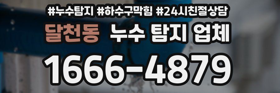 달천동 누수 탐지 업체