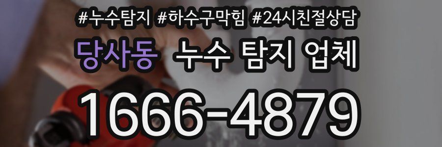 당사동 누수 탐지 업체