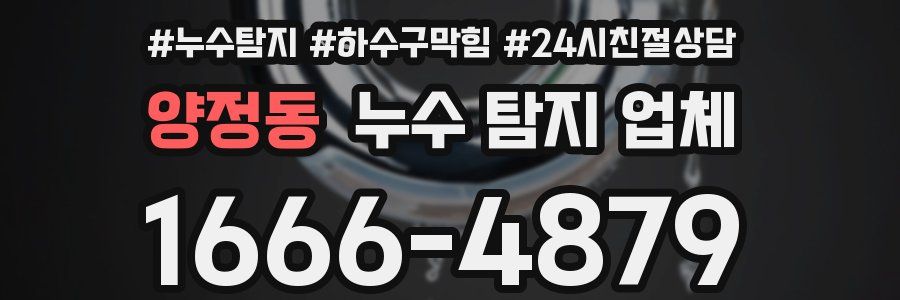 양정동 누수 탐지 업체