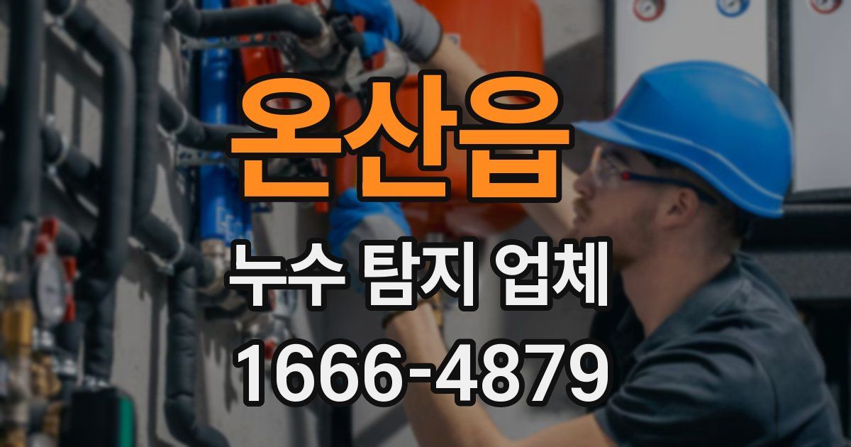 온산읍 누수 탐지 업체