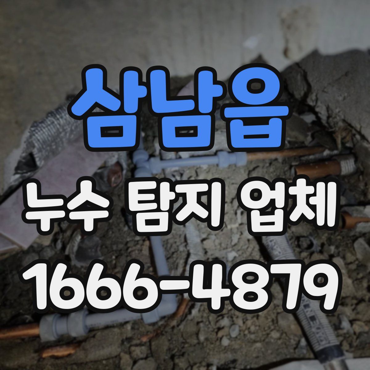 삼남읍 누수 탐지 업체