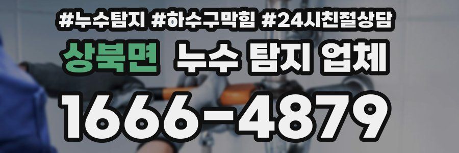 상북면 누수 탐지 업체