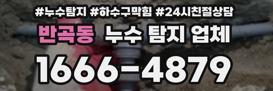 반곡동 누수 탐지 업체
